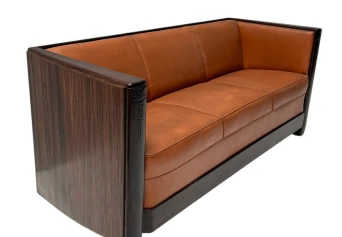 Art Deco Amsterdamse School Bench by Daniêl van Dorp for Gebroeders Reens